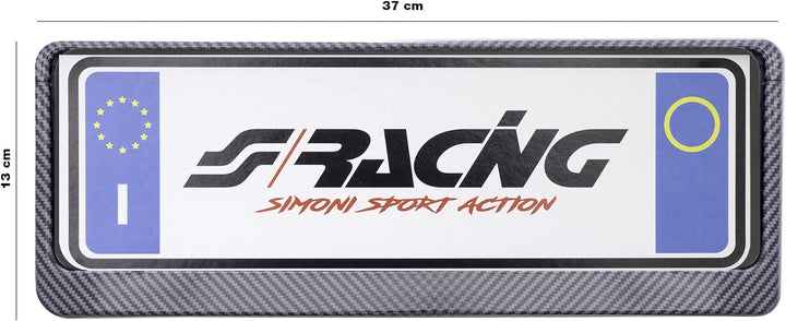 SIMONI RACING PTX/ACL Kennzeichenhalter vorne Carbon Look