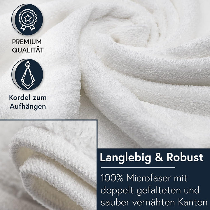 Moon 5er Pack Microfaser, Friseur, Handtücher, Salonhandtücher, ca. 70x130 cm von Floringo mit saugs