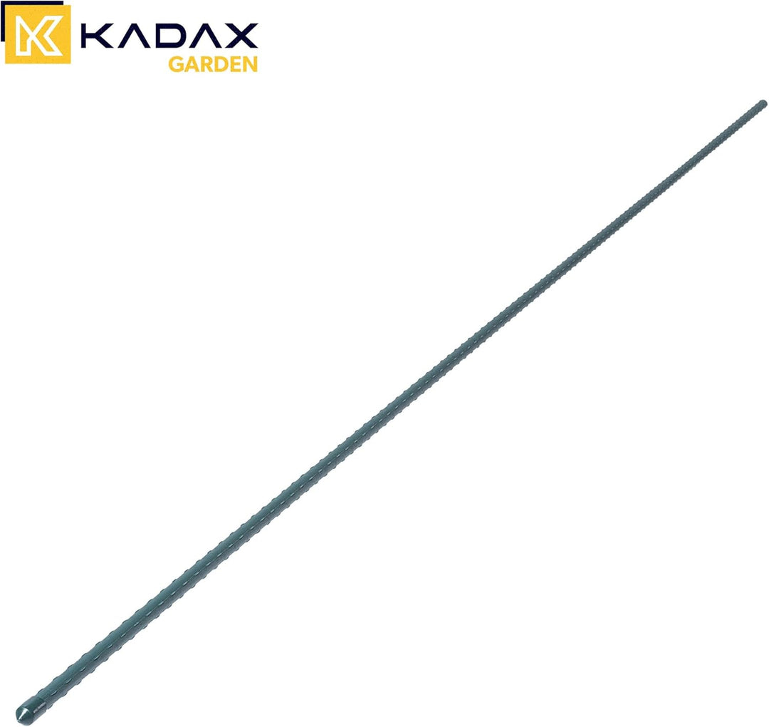 KADAX Pflanzstäbe 180 cm x 11 mm, 10er Set – Beschichteter Stahl Rankstab, Pflanzenstütze &amp; Tomatens