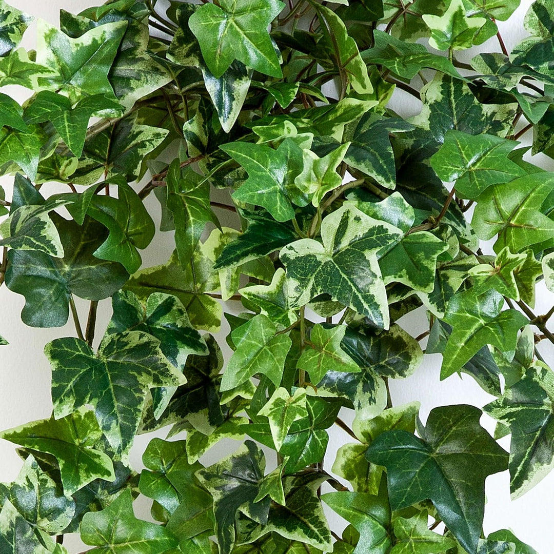 artplants.de Künstliche Efeu Ranke Luka, 356 Blätter, weiss - grün, 90cm - Kunst Efeu - Efeu künstli