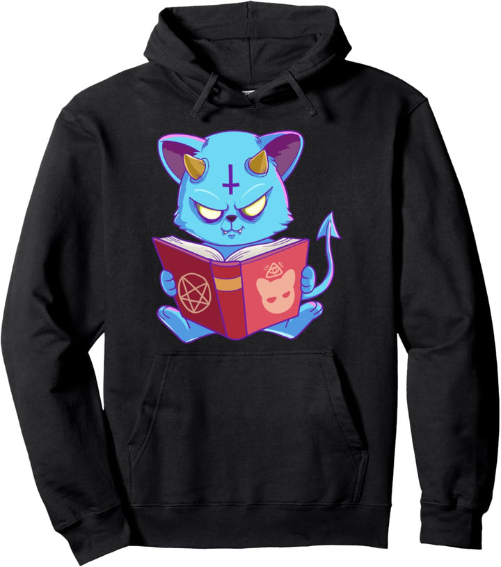 Pastell Goth Kitty Geschenk Pullover Hoodie