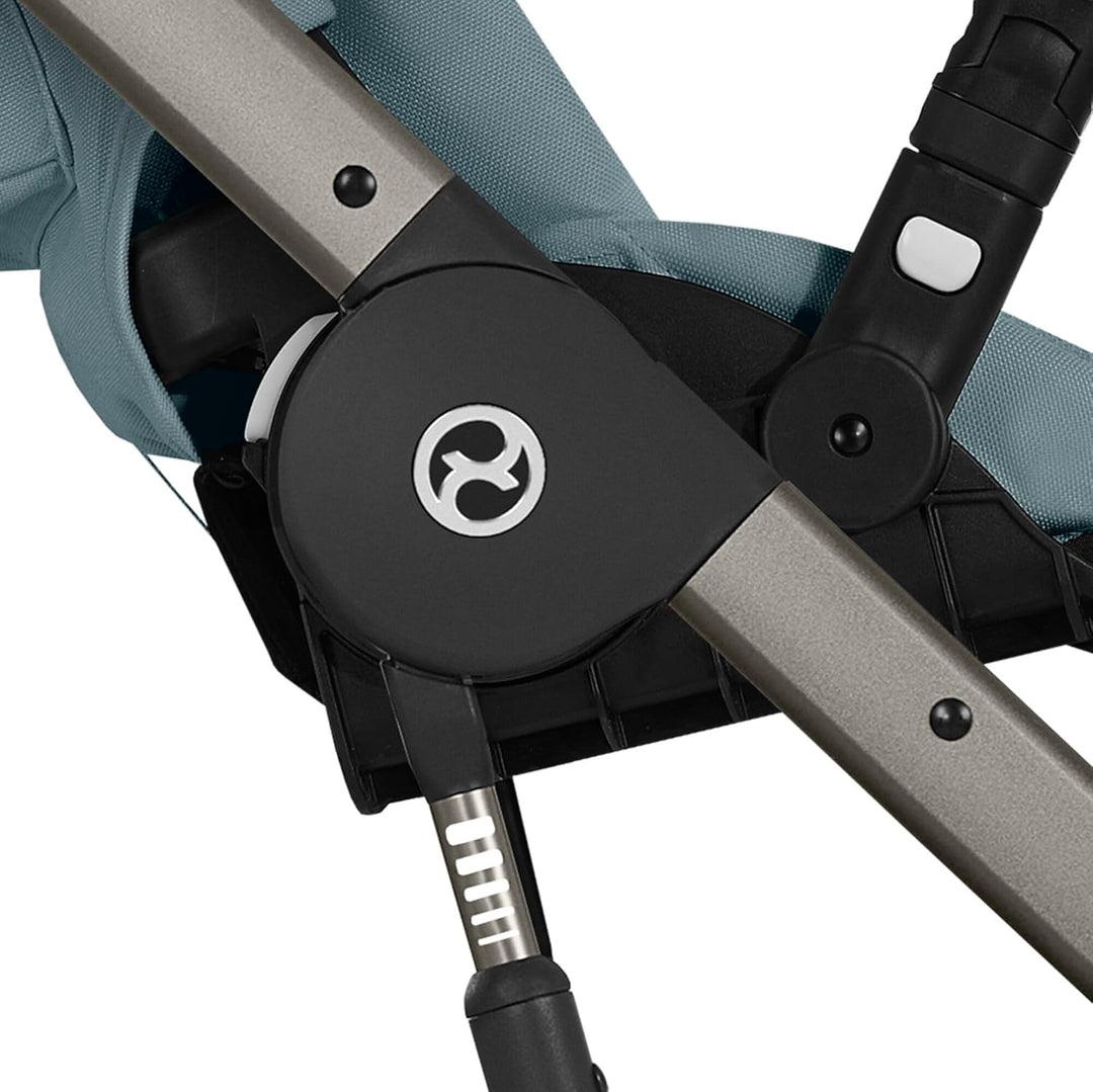 CYBEX Gold Kinderwagen Balios S Lux, Ergonomische Liegeposition, Einhand-Gurtsystem, Ab Geburt bis 2