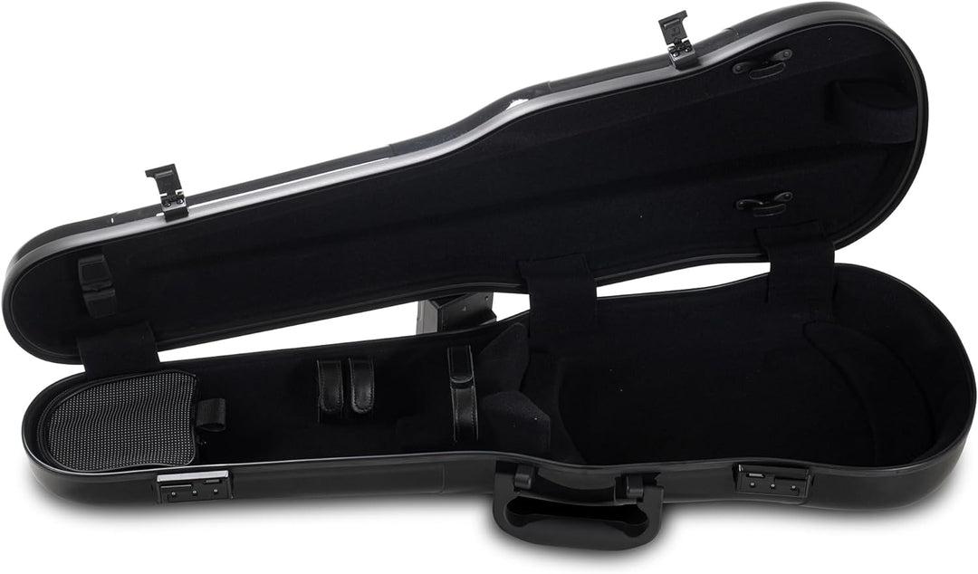 GEWA Violinformetui AIR 1.7 schwarz hochglanz Made in Germany ohne zusätzlichen Seitengriff schwarz