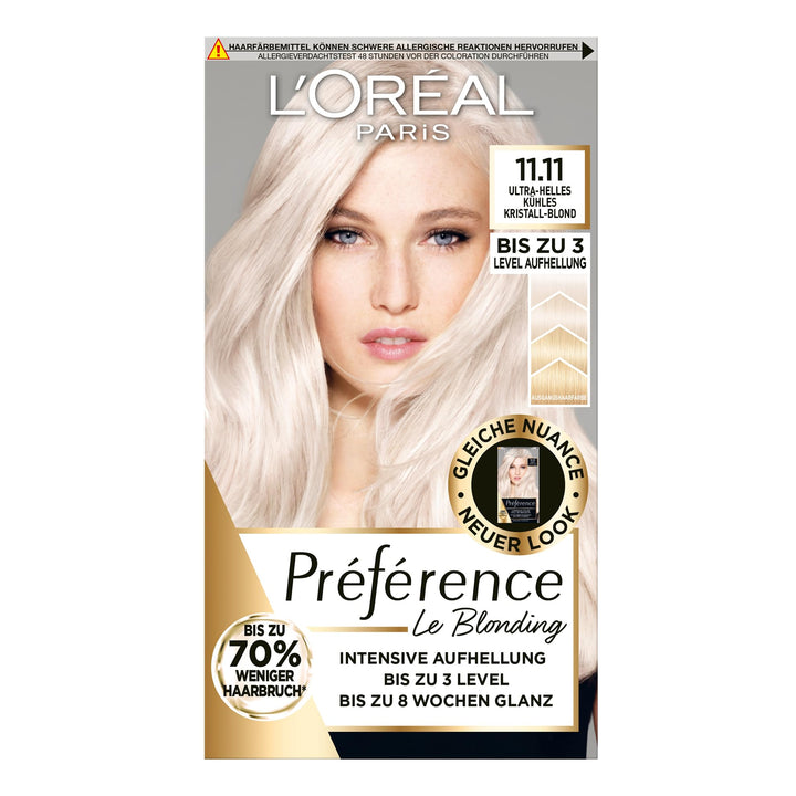 L'Oréal Paris Permanente Haarfarbe zum Blondieren der Haare, Haarfärbeset mit Coloration und Farbgla