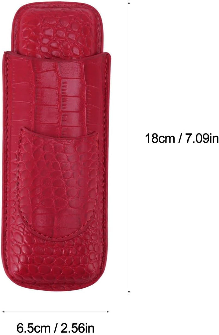 Zigarrenetui aus Leder, Verschleissfester Zigarrenetui Vintage Leicht zu Tragen Robust Zum Geburtsta