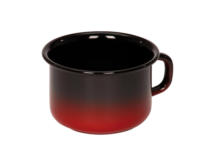 Riess, 0299-020, Hohe Schale Ø 10cm, COLOR ROT, Emaille, Vol. (rec.): 0,4 Liter, Made in Österreich,
