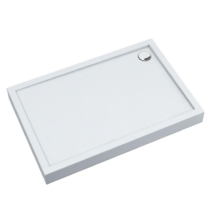 AQUABAD Duschwanne/Duschtasse | Ultima mit LeakProtect Technologie Smooth White 70x100cm Rechteck 70