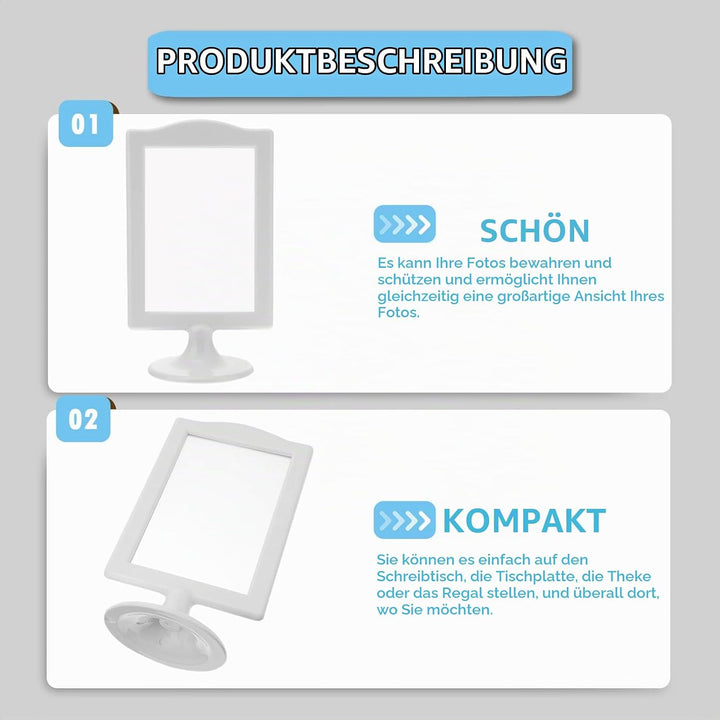 DOITOOL 8 Stück Doppelseitiger Bilderrahmen Doppelseitiger Bilderrahmen Doppelseitiger Bilderrahmen