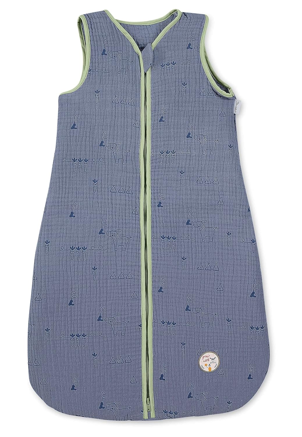 Sterntaler Musselin-Schlafsack 90cm Emmis Garden blau