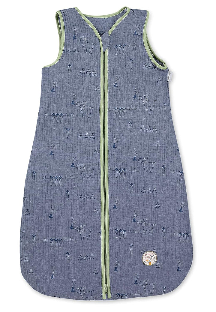 Sterntaler Musselin-Schlafsack 90cm Emmis Garden blau