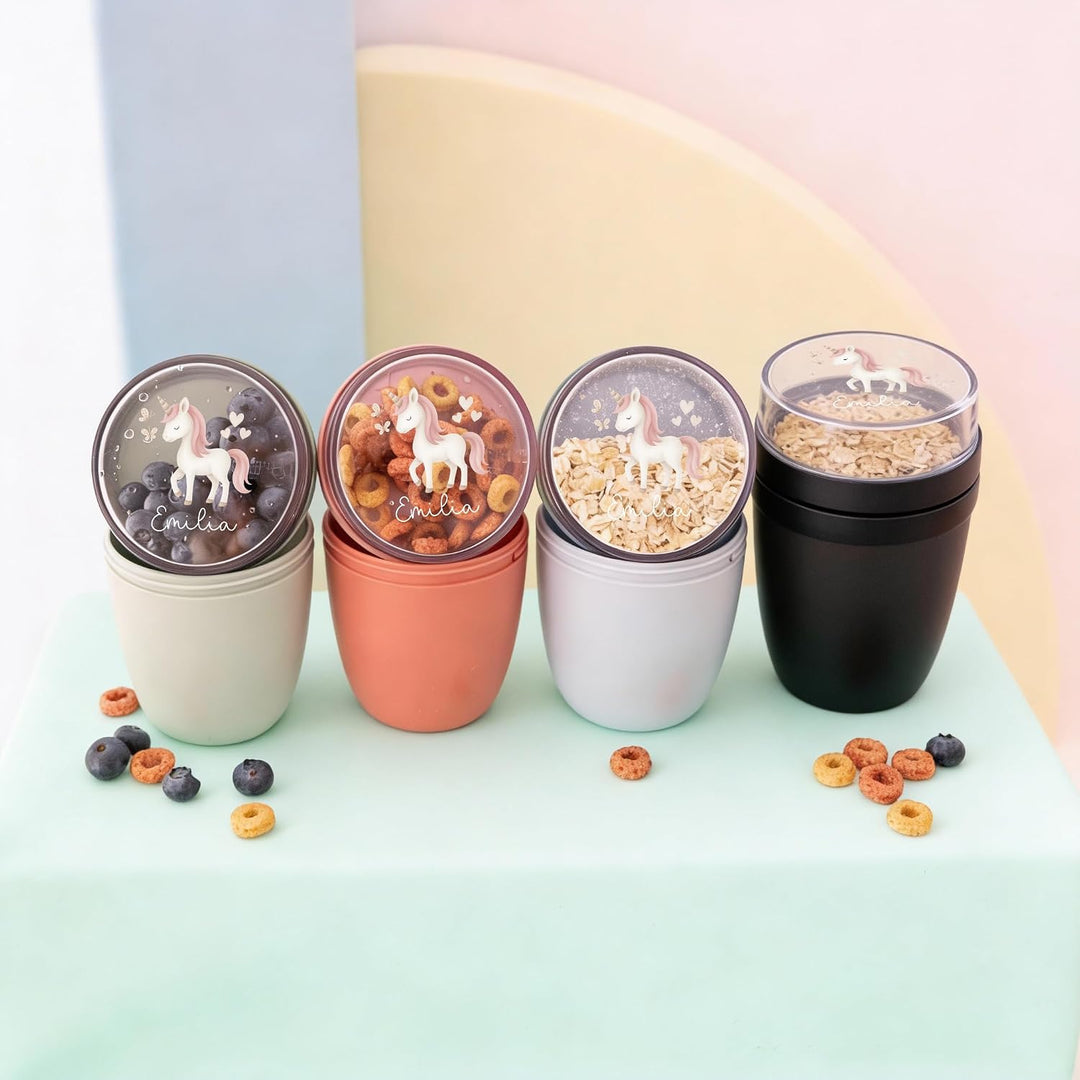 Bärenfreunde Mepal Müslibecher personalisiert, Pot Joghurtbecher, to go Becher, Geeignet für Tiefküh