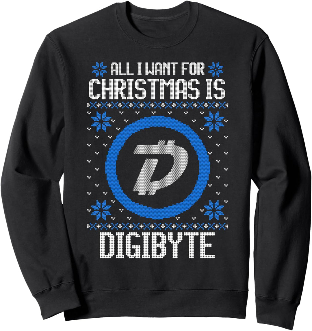 All I Want For Christmas Is Digibyte - For Men & Women Sweatshirt
