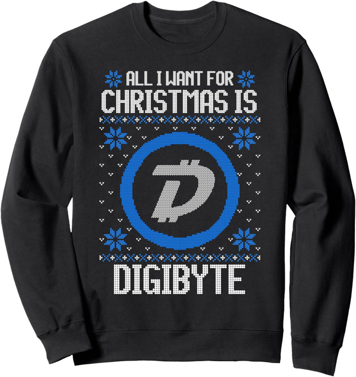All I Want For Christmas Is Digibyte - For Men & Women Sweatshirt