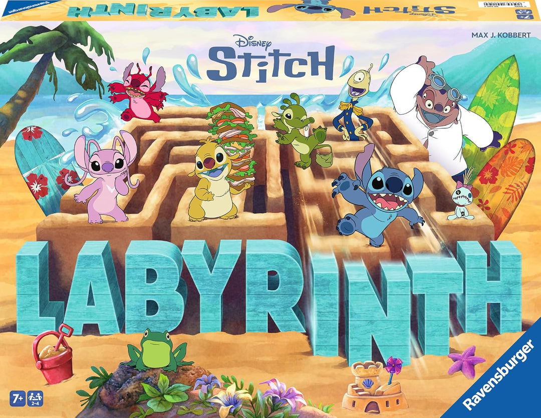 Ravensburger 24943 - Stitch Labyrinth - Der Spieleklassiker für 2-4 Spieler ab 7 Jahren mit dem lieb