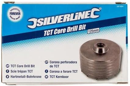 Silverline 581694 Hartmetall-Bohrkrone 125 mm, 125 mm