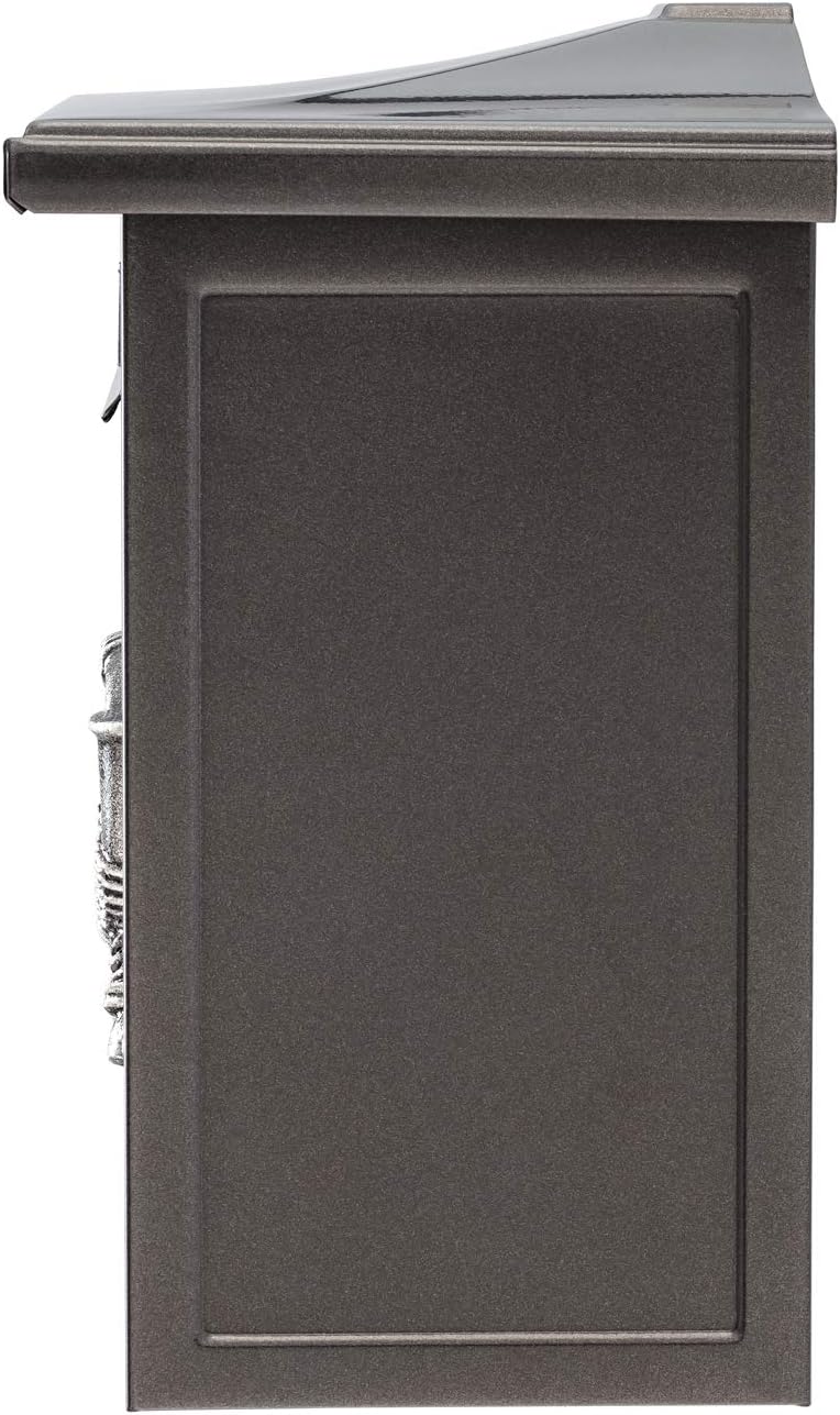BURG-WÄCHTER Klassischer Briefkasten ohne Zeitungsfach und Namensschild, Verzinkter Stahl, Einwurf-F