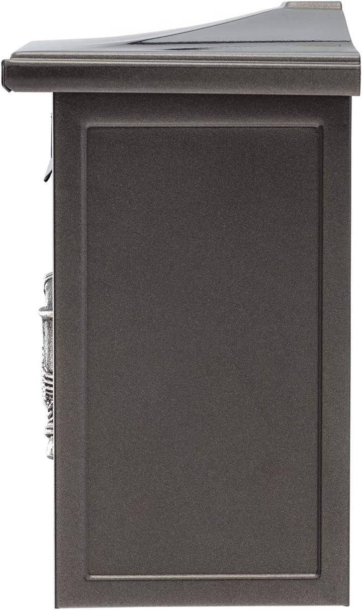BURG-WÄCHTER Klassischer Briefkasten ohne Zeitungsfach und Namensschild, Verzinkter Stahl, Einwurf-F