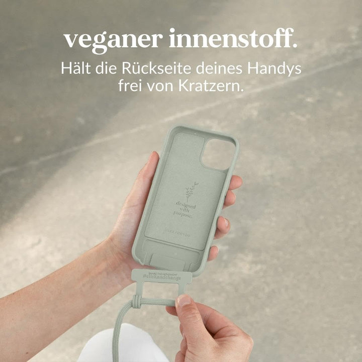 Woodcessories - Change Case, Nachhaltige Handykette abnehmbar kompatibel mit iPhone 15 Hülle mit Ban