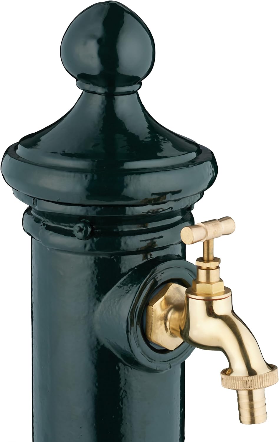 Relaxdays Standbrunnen antik, Wasserhahn, HBT: 80x18x20,5 cm, Wasserzapfsäule Garten, Terrasse, Zier