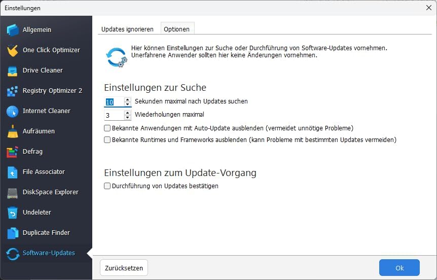 WinOptimizer 27 - 3 USER Lizenz - Tuning für Windows 11 10 8.1 8 7 - unbegrenzte Laufzeit