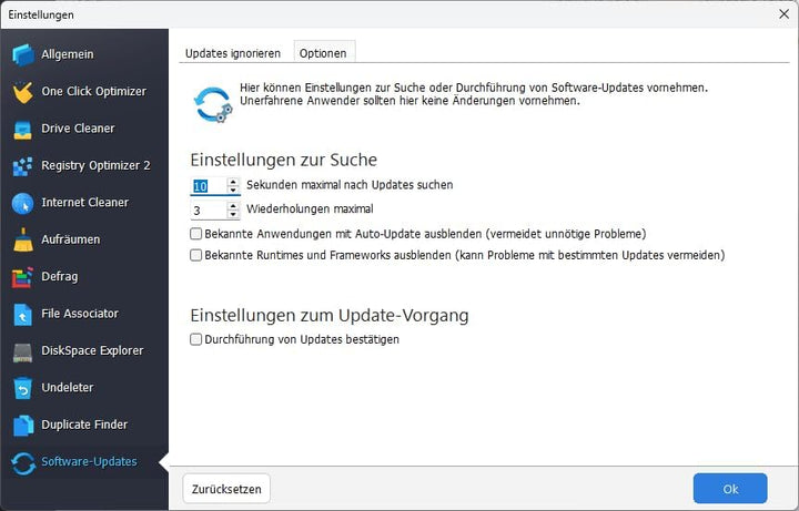 WinOptimizer 27 - 3 USER Lizenz - Tuning für Windows 11 10 8.1 8 7 - unbegrenzte Laufzeit