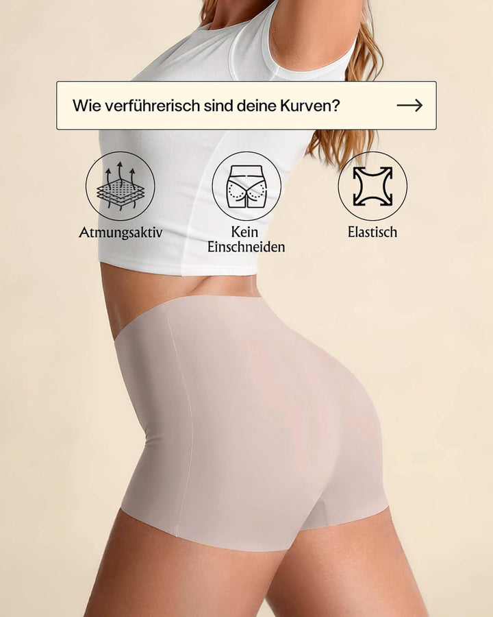 SHARICCA Boxershorts Damen Nahtlos Shorts Radlerhose Unterhose Hotpants Kurze Hose Hohe Taille Boxer
