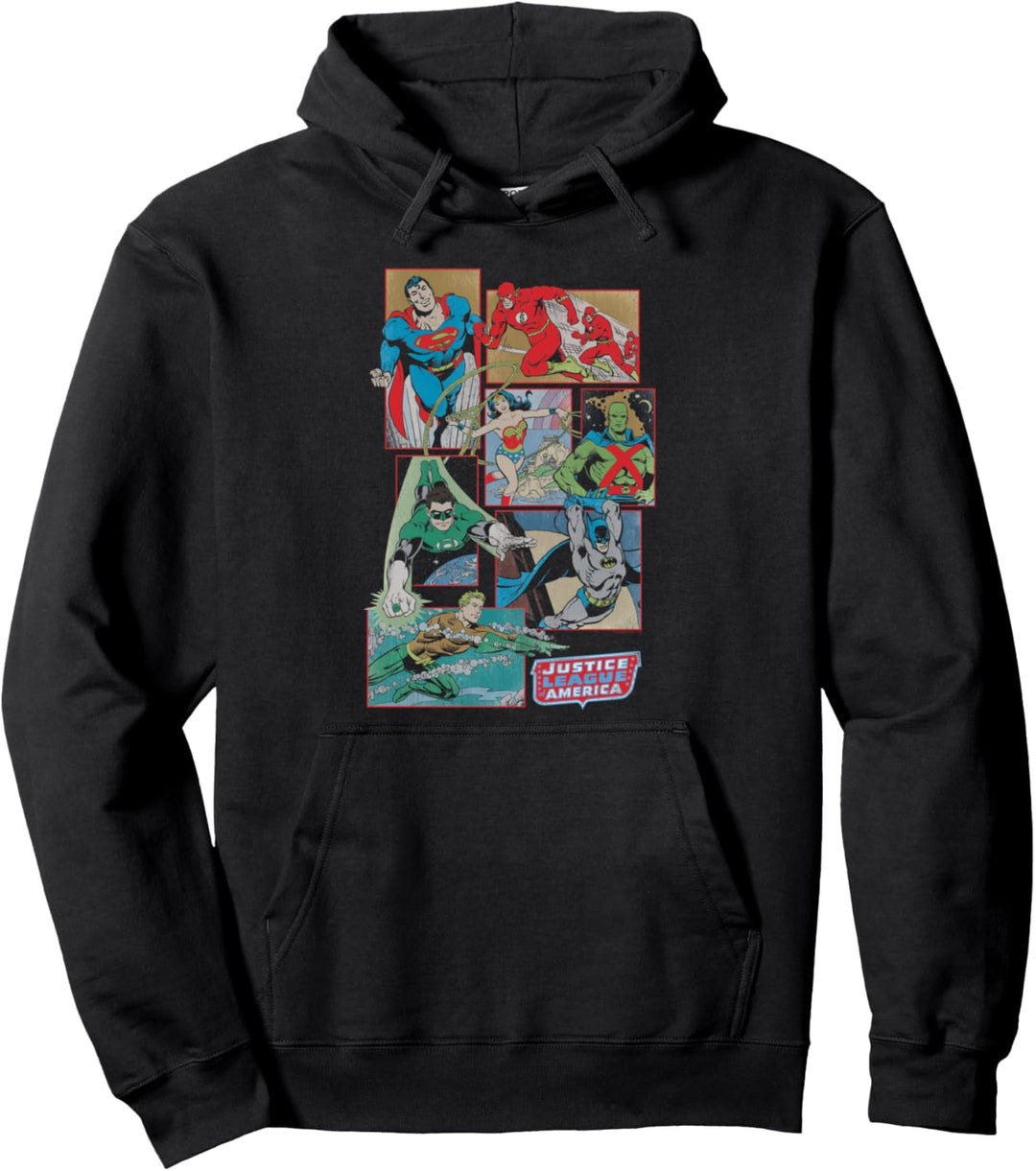 Justice League Boxes Pullover Hoodie