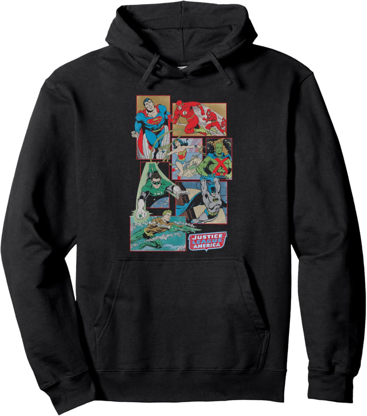 Justice League Boxes Pullover Hoodie