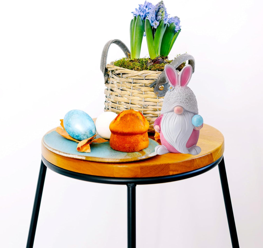 Ostern Deko Hasen Wichtel, Handgemachte Osterhasen Zwerg mit Eiern,Osterhasen Puppen für Osterdekora
