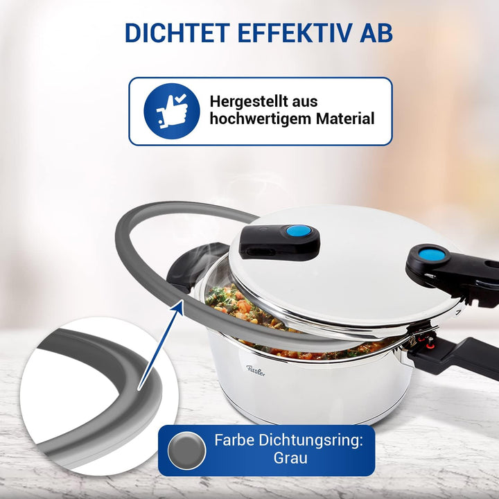 VIOKS Dichtung Schnellkochtopf Ersatz für 600-000-22-795/0 Fissler Schnellkochtopf Dichtungsring für