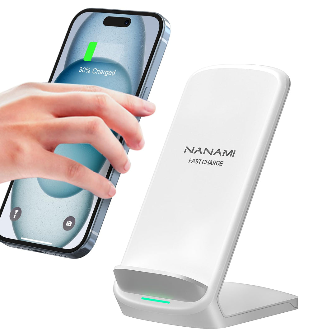 NANAMI Fast Wireless Charger, 15W Induktive Ladestation für Samsung Galaxy S26/S25/S24/S23/S22/S22+/