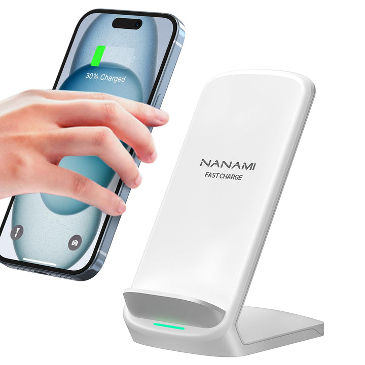 NANAMI Fast Wireless Charger, 15W Induktive Ladestation für Samsung Galaxy S26/S25/S24/S23/S22/S22+/