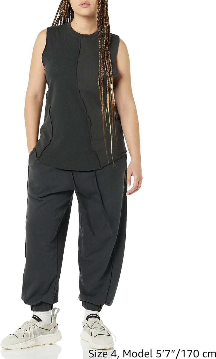 rare/self Tanktop für alle Geschlechter, Zusammengesetzt Gemischter Strick 4 Schwarz Geschmirgelt, 4