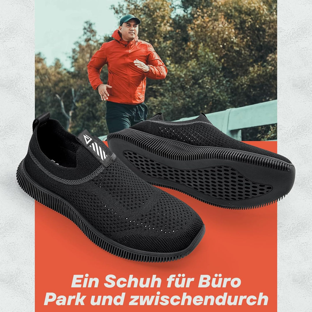 MrToNo Slip On Sneakers Herren Damen Turnschuhe Sportschuhe Fitness Sporthalle Freizeitschuhe Atmung