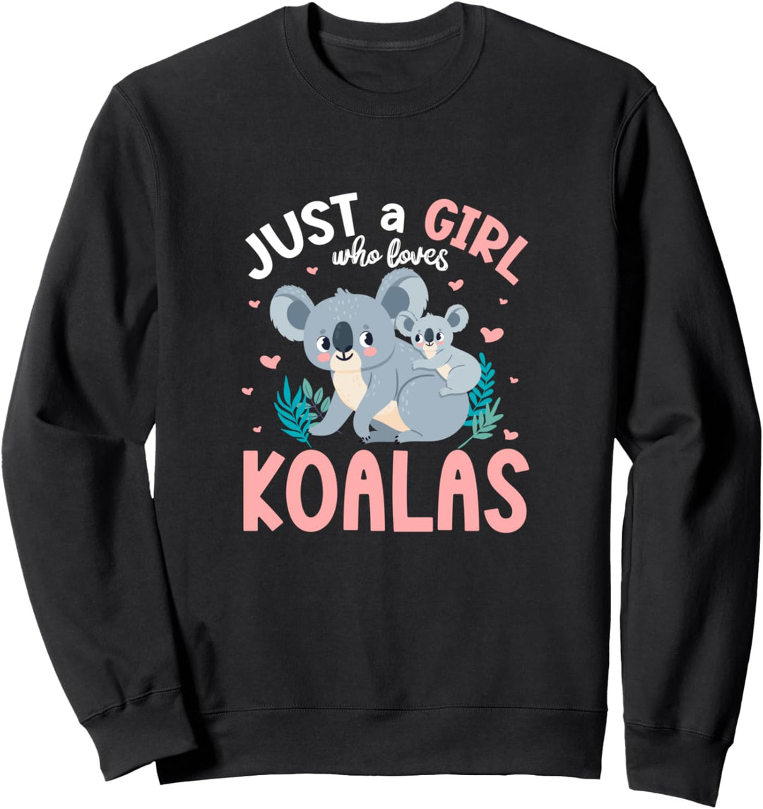 Nur ein Mädchen, das Koalas liebt Koala Bear Lover Kawaii Sweatshirt