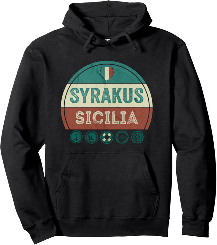 Syrakus Sizilien Italien Urlaub Souvenir Pullover Hoodie