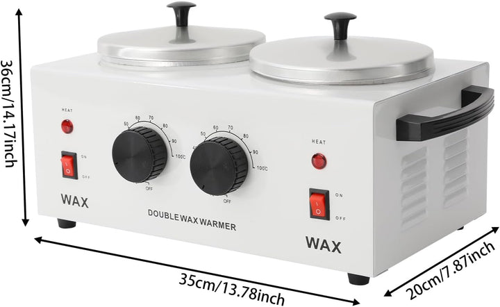 Wachswärmer Professioneller elektrischer Wachserhitzer, Doppelwachsmaschine einstellbare Temperatur