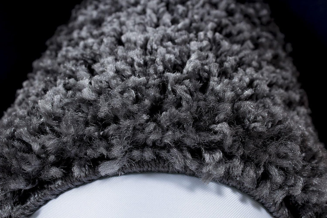 HomebyHome Shaggy Teppich Wohnzimmer 160 x 230 cm - Shaggy Teppich Hochflor Grau Extra Weich und Fla