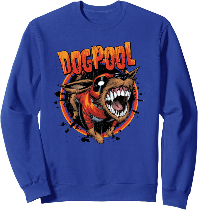 Marvel Deadpool Family Dogpool He Bites Sweatshirt