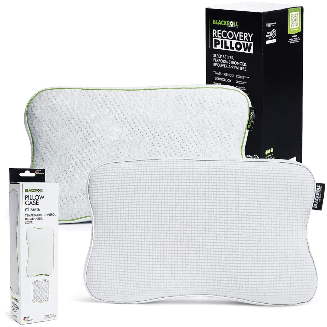 BLACKROLL® Recovery Pillow Set Climate (50 x 30 cm), Kissen mit zusätzlichem Climate-Bezug, ergonomi