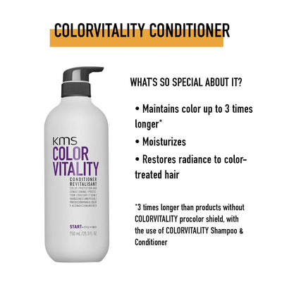 KMS California Colorvitality Conditioner, 1er Pack (1 x 750 ml) 750 ml (1er Pack), 750 ml (1er Pack)