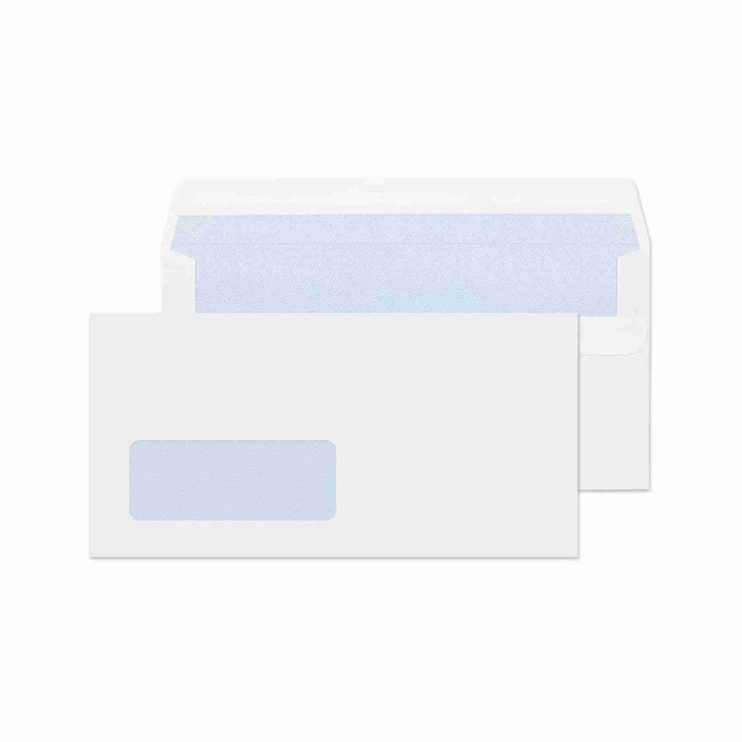 Blake Purely Everyday FL2884/500 Briefumschläge Selbstklebend mit Fenster Weiss, DL 110 x 220 mm, 80