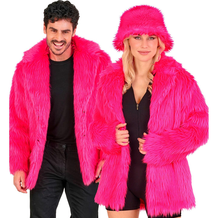 W WIDMANN MILANO Party Fashion - Kunstfell-Jacke für Damen und Herren, Plüschjacke, Kostüm, Party Ou