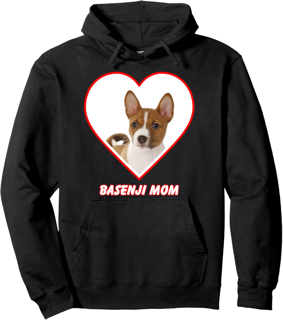 Basenji Dog Mom Pullover Hoodie
