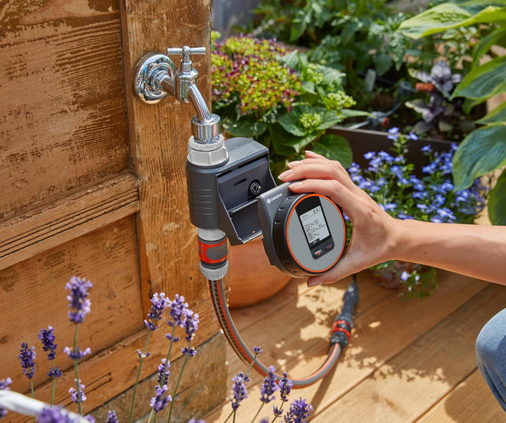 Gardena watering control flex + twin tap connector