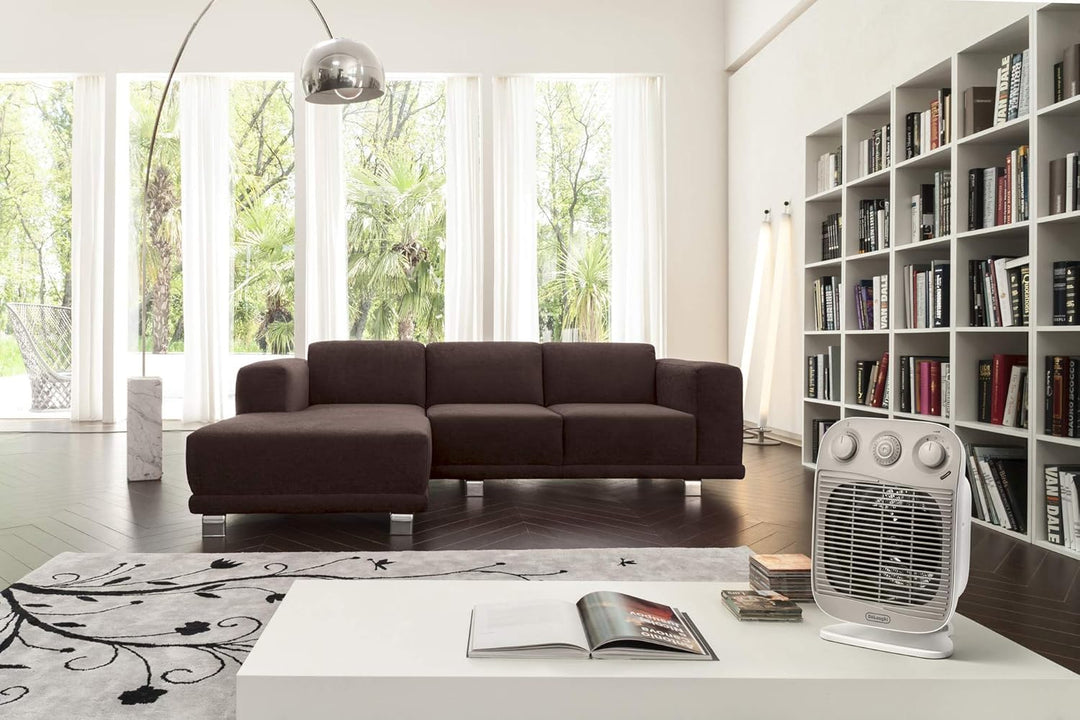 De'Longhi hfs50d22 Heizlüfter Vertical Edge, Weiss/Beige, Weiss/Beige