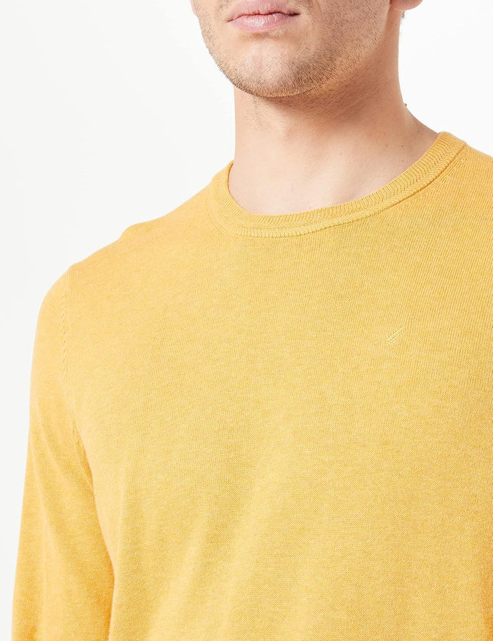 Daniel Hechter Herren Knit Crewneck Strickpullover S Corn Yellow, S Corn Yellow