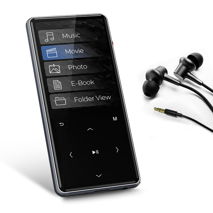 HIFI WALKER M7-128GB MP3 Player mit Bluetooth 5.0, 2,4 Zoll Touchscreen-Musikplayer mit Lautsprecher