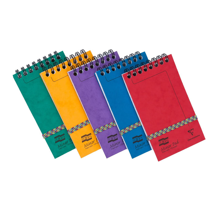 Clairefontaine 4920Z - Packung mit 20 Blöcken Europa Minor Pad, mit Doppelspirale kopfseitig 7,6x12c