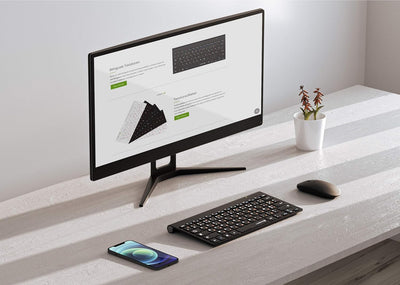 Lacerto® | Russisch-Deutsche Multimedia Tastatur, USB, Spritzwassergeschützt | OFFICE-DR550 OFFICE-D